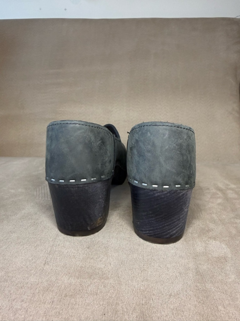 Sandgrens Handmade Swedish Wood Heel Closed-Back Bridget Clogs for Women Size 39 - Picture 6 of 14